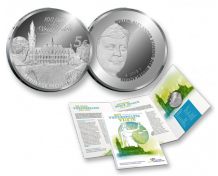 Vredespaleis 5 euro 2013 herdenkingsmunt zilver proof
